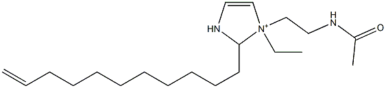 1-[2-(Acetylamino)ethyl]-1-ethyl-2-(10-undecenyl)-4-imidazoline-1-ium,,结构式