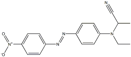 2-[N-Ethyl-N-[4-(4-nitrophenylazo)phenyl]amino]propanenitrile Structure