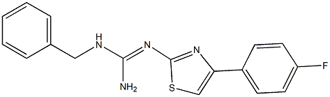 N-[Amino(benzylamino)methylene]-4-(4-fluorophenyl)thiazole-2-amine Structure