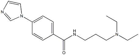 4-(1H-Imidazol-1-yl)-N-(3-diethylaminopropyl)benzamide Struktur