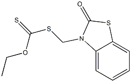 Dithiocarbonic acid S-[[(2,3-dihydro-2-oxo-benzothiazol)-3-yl]methyl]O-ethyl ester 结构式