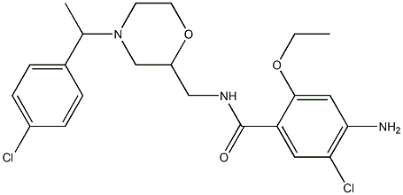 4-Amino-5-chloro-2-ethoxy-N-[[4-[1-(4-chlorophenyl)ethyl]-2-morpholinyl]methyl]benzamide