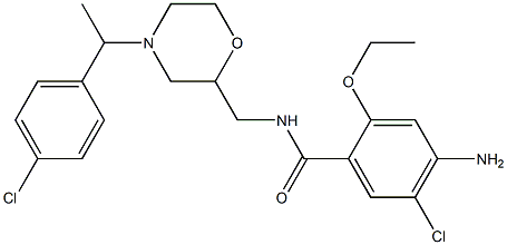  4-Amino-5-chloro-2-ethoxy-N-[[4-[1-(4-chlorophenyl)ethyl]-2-morpholinyl]methyl]benzamide