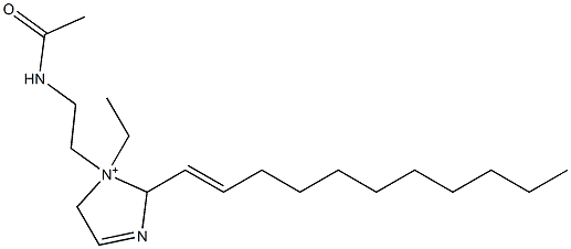 1-[2-(Acetylamino)ethyl]-1-ethyl-2-(1-undecenyl)-3-imidazoline-1-ium Structure