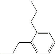 1,2-ジプロピルベンゼン 化学構造式