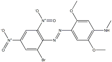 4-Methylamino-2'-bromo-2,5-dimethoxy-4',6'-dinitroazobenzene