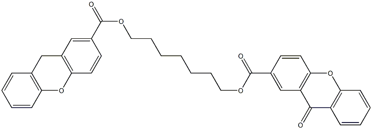 9-Oxo[2,2'-[heptamethylenebis(oxycarbonyl)]bis[9H-xanthene]] Structure