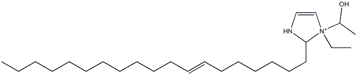 1-Ethyl-1-(1-hydroxyethyl)-2-(7-nonadecenyl)-4-imidazoline-1-ium Structure