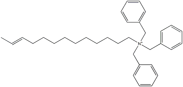 (11-Tridecenyl)tribenzylaminium Structure