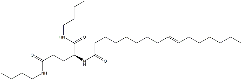 N2-(9-Hexadecenoyl)-N1,N5-dibutylglutaminamide Struktur