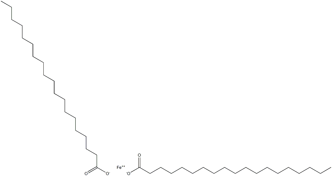 Dinonadecanoic acid iron(II) salt Structure