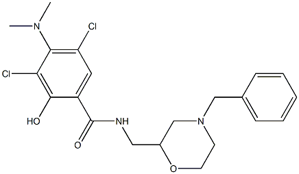 N-(4-Benzylmorpholin-2-ylmethyl)-3,5-dichloro-4-(dimethylamino)-2-hydroxybenzamide