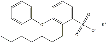 2-Heptyl-3-phenoxybenzenesulfonic acid potassium salt Structure