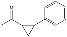 1-アセチル-2-フェニルシクロプロパン 化学構造式