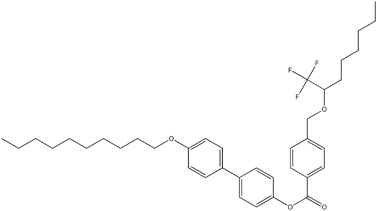 4-[[1-(Trifluoromethyl)heptyl]oxymethyl]benzoic acid 4'-decyloxy-1,1'-biphenyl-4-yl ester