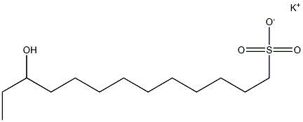 11-Hydroxytridecane-1-sulfonic acid potassium salt Structure