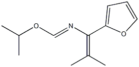 1-(2-Furanyl)-1-[(isopropyloxy)methyleneamino]-2-methyl-1-propene Struktur