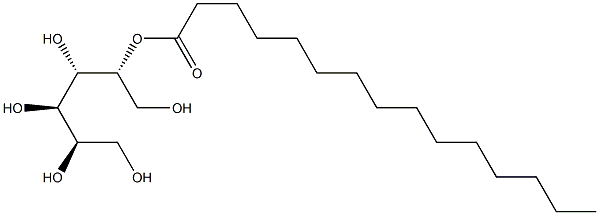 D-マンニトール5-ペンタデカノアート 化学構造式