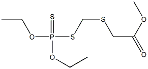 [(Diethoxyphosphinothioylthio)methylthio]acetic acid methyl ester
