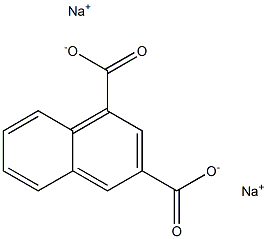 1,3-ナフタレンジカルボン酸ジナトリウム 化学構造式
