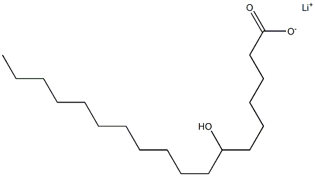 7-Hydroxystearic acid lithium salt Struktur