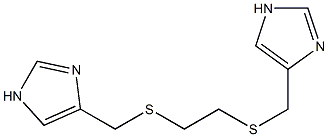 1,6-Bis(1H-imidazol-4-yl)-2,5-dithiahexane,,结构式