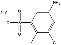 3-Amino-5-chloro-6-methylbenzenesulfonic acid sodium salt Structure