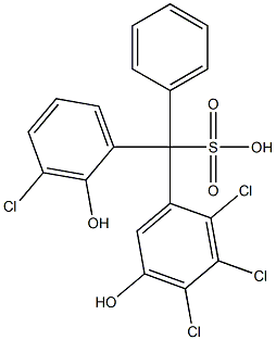  (3-Chloro-2-hydroxyphenyl)(2,3,4-trichloro-5-hydroxyphenyl)phenylmethanesulfonic acid