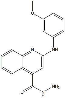2-(3-Methoxyphenylamino)quinoline-4-carbohydrazide
