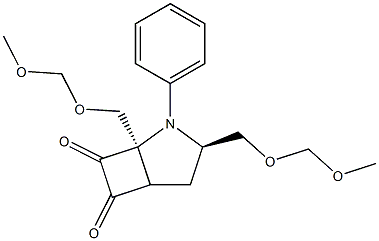 (2R,5R)-2,5-ビス(メトキシメトキシメチル)-1-フェニルオキサリルテトラヒドロ-1H-ピロール 化学構造式