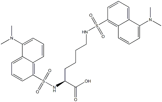 N2,N6-Bis[5-(dimethylamino)-1-naphtylsulfonyl]-L-lysine Structure