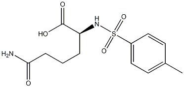 [S,(+)]-2-(Tosylamino)-5-carbamoylvaleric acid Structure