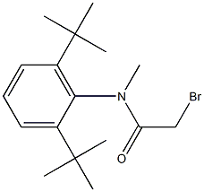 2-Bromo-N-(2,6-ditert-butylphenyl)-N-methylacetamide Struktur