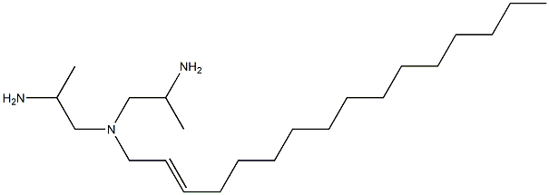 N,N-Bis(2-aminopropyl)-2-hexadecen-1-amine Structure