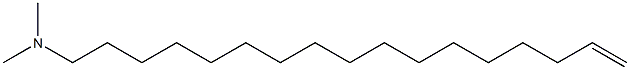 N,N-Dimethyl-16-heptadecen-1-amine 结构式