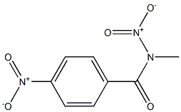N-Nitro-N-methyl-4-nitrobenzamide Struktur