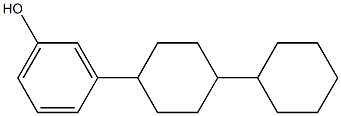 3-(4-シクロヘキシルシクロヘキシル)フェノール 化学構造式