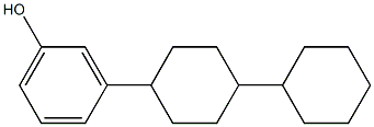 3-(4-Cyclohexylcyclohexyl)phenol,,结构式