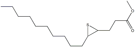 4,5-Epithiopentadecanoic acid methyl ester Structure