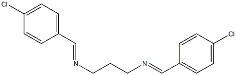 N,N'-Bis(p-chlorobenzylidene)-1,3-propanediamine Struktur