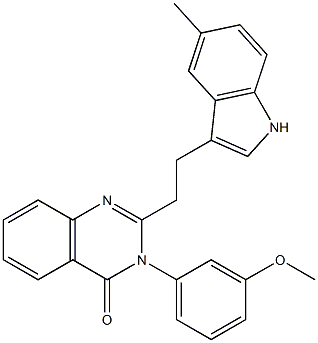 2-[2-(5-Methyl-1H-indol-3-yl)ethyl]-3-(3-methoxyphenyl)quinazolin-4(3H)-one