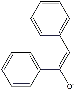 1,2-ジフェニルエテン-1-オラート 化学構造式