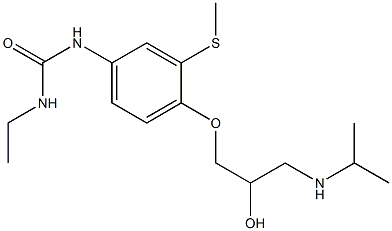 1-Ethyl-3-[3-(methylthio)-4-[2-hydroxy-3-[isopropylamino]propoxy]phenyl]urea