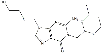 2-Amino-1-(2,2-diethoxyethyl)-9-[(2-hydroxyethoxy)methyl]-9H-purin-6(1H)-one