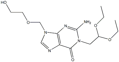 2-Amino-1-(2,2-diethoxyethyl)-9-[(2-hydroxyethoxy)methyl]-9H-purin-6(1H)-one|