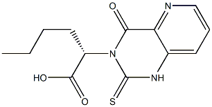 (2S)-2-[(1,2,3,4-Tetrahydro-4-oxo-2-thioxopyrido[3,2-d]pyrimidin)-3-yl]hexanoic acid,,结构式