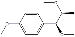 4-[(1S,2S)-1,2-ジメトキシプロピル]-1-メトキシベンゼン 化学構造式