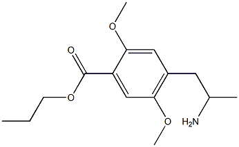 4-(2-Aminopropyl)-2,5-dimethoxybenzoic acid propyl ester 结构式