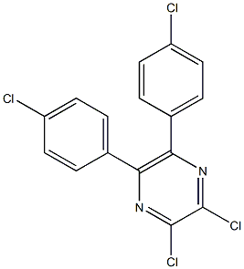 2,3-Dichloro-5,6-bis(4-chlorophenyl)pyrazine Structure