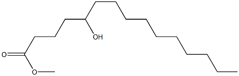 5-Hydroxypentadecanoic acid methyl ester 结构式